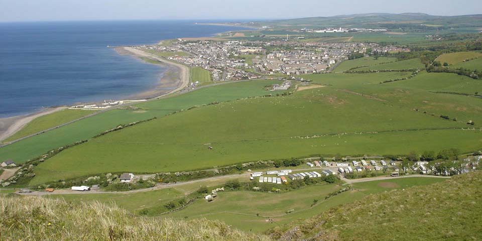 Girvan Beach from Byne Hill image