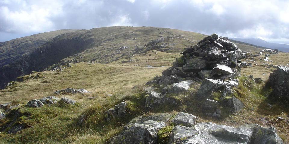 Millfire cairn view to Milldown image