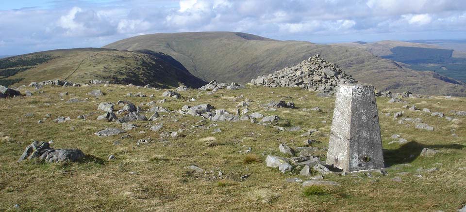 Meikle Millyea summit view to Corserine image