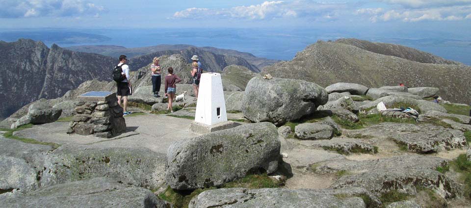 Goat Fell view to North Goat Fell image