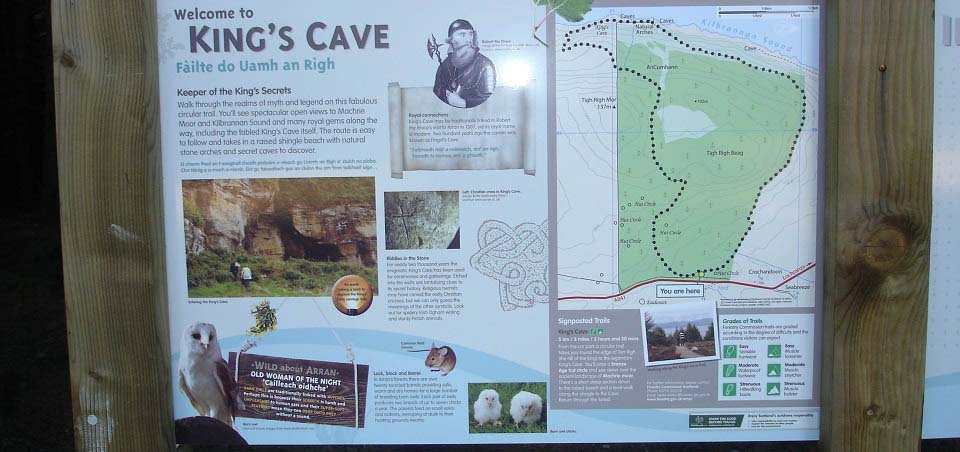 Kings Cave Arran Notice Board image